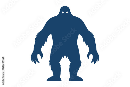 silhouette of a Bigfoot 
