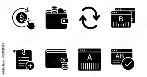 Financial and Browser Icons Set