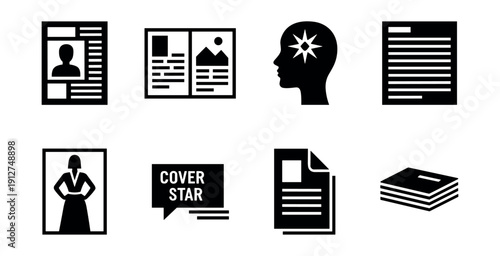 Publishing and Media Icon Set