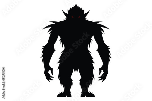black and white Bigfoot 