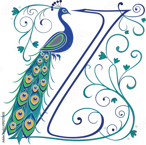 letter-z-typography-created-from-peacock.eps
