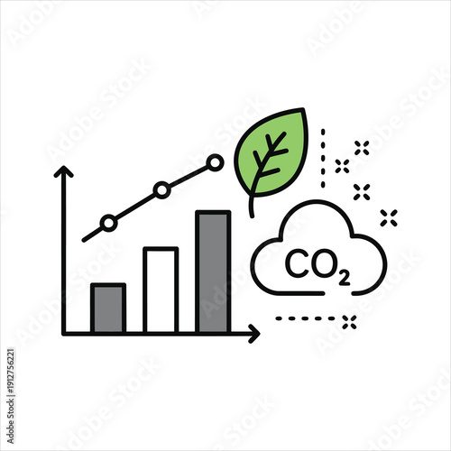 Illustrating the positive impact of environmental initiatives on carbon dioxide reduction and economic growth