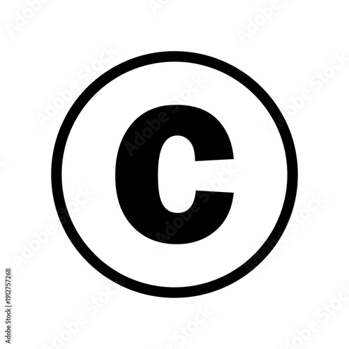 Tablou pe pânză Modern copyright symbol for professional use