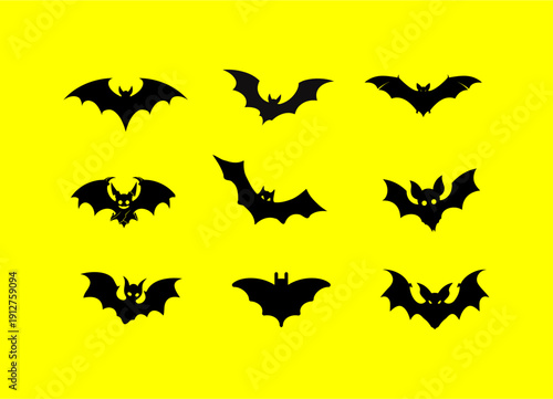 Spooky Bat Silhouette Halloween Collection