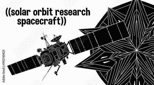 solar orbit research spacecraft spaceship traveling near star within galaxy universe above planet trajectory showing cosmic exploration mission rocket propulsion technology
