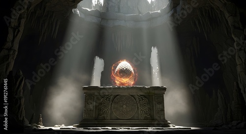 Wallpaper Mural Sacred Cave with Glowing Orb Torontodigital.ca