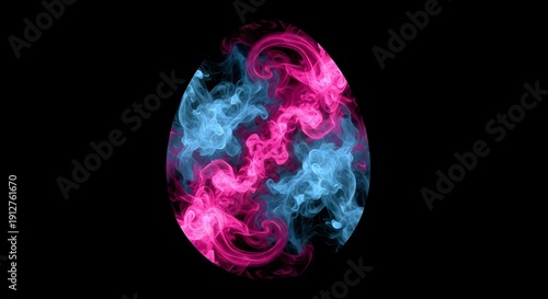 Wallpaper Mural Neon Smoke Egg Torontodigital.ca