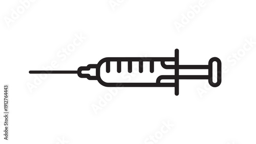 Medical Syringe Vector Injection Healthcare Illustration