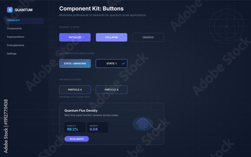 "The visual mood is sleek, cerebral, and profoundly futuristic. It utilizes a deep 'midnight blue' canvas that emphasizes high-contrast neon violet and electric cyan accents, creating a sense 