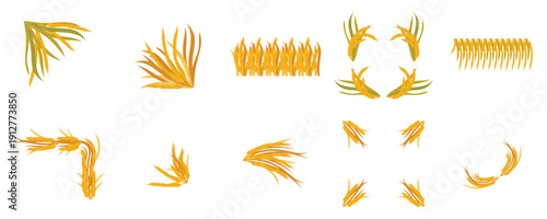 Wheat Stalks Decorative Elements