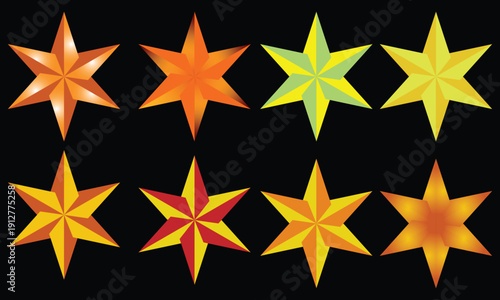 STER GOLDEN ICON SILHOUELLE VECTOR ILLUSTRATION. Star Golden shines brilliantly, delivering premium quality, elegance, trust, and unforgettable customer experiences always today.