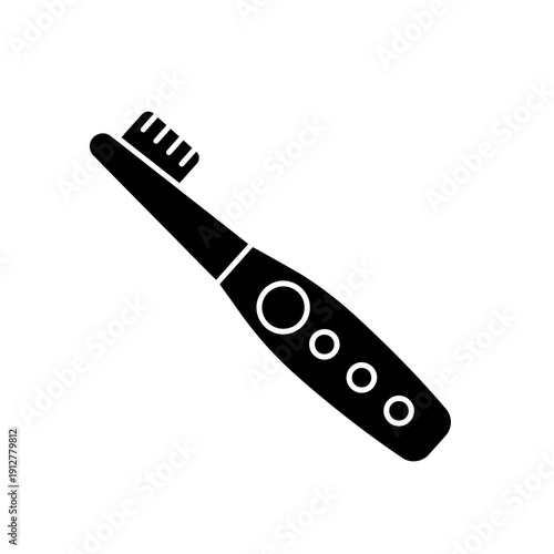 Electronic Toothbrush Vector Illustration – Electric Oral Care & Dental Hygiene