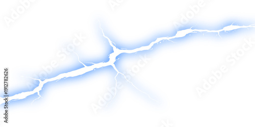 A majestic jet aircraft flies high through a blue sky with clouds, leaving a white vapor trail trace that mimics abstract lightning amidst the natural beauty of condensation contrails