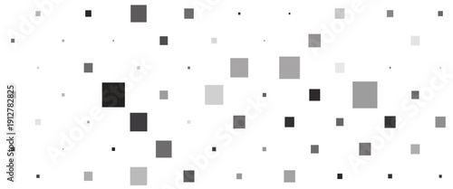 Monochrome geometric vector background. Abstract halftone illustration pattern. Vintage texture