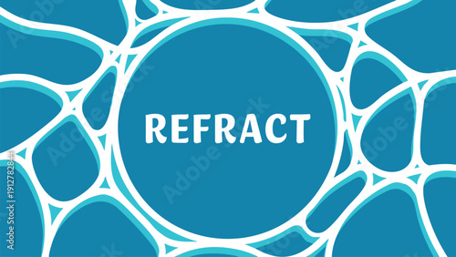 Refract Blue Cell Pattern Banner Illustration