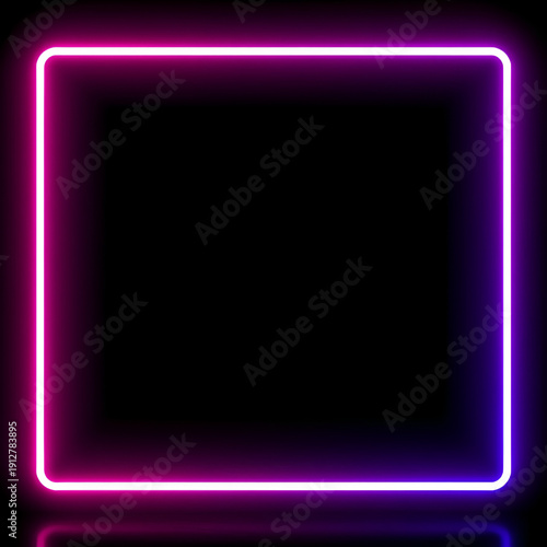 Neon line glowing square frame on black background. Seamless loop animated rectangle picture frame.
rectangle frame icon animation glowing neon pink and blue color bordar frame