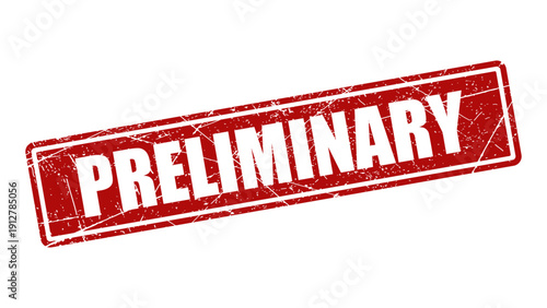 Preliminary red stamp