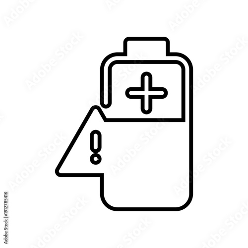 Warning battery icon