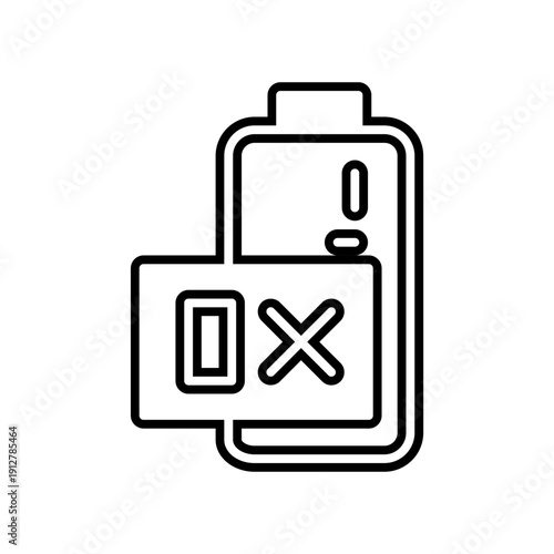 Non Rechargeable battery icon