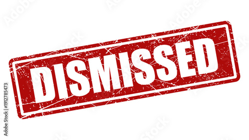 Dismissed red stamp