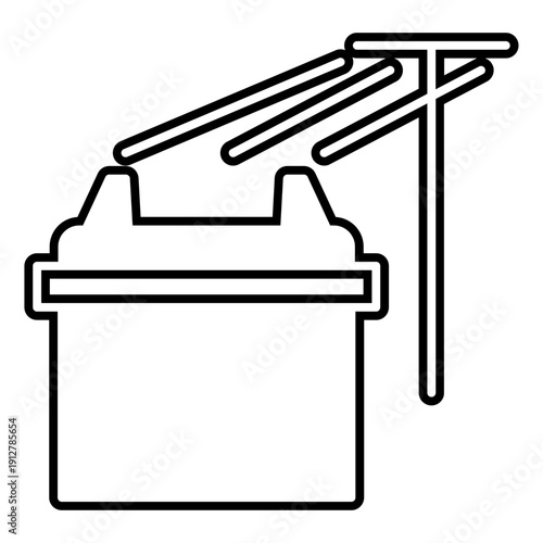 Electric battery icon