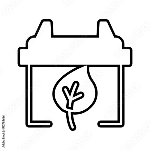 Eco battery icon