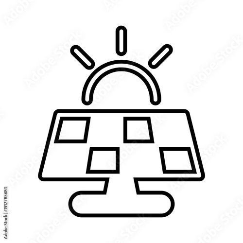 Solar cell icon