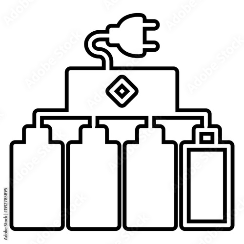 Battery charger unit icon