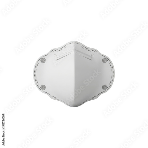 White protective face mask On Transparent Background