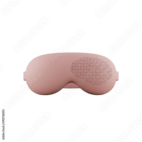 Pink sleep mask On Transparent Background
