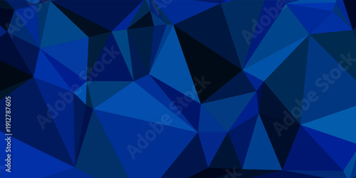 Dark BLUE vector abstract polygonal pattern. Creative geometric illustration in Origami style with gradient. Brand-new design for your business.