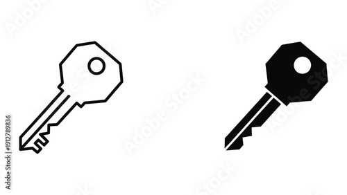 Black and white keys