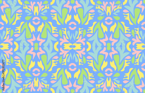 Seamless design pattern geometric pattern. Background texture in geometric ornamental style. Embroidery for fashion textile and fabric, carpet, wallpaper, clothing, wrapping.