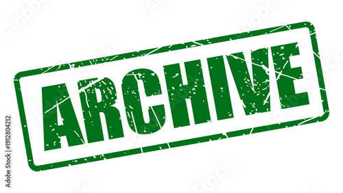 Archive stamp with grunge texture