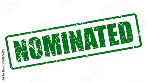 Nominated stamp with grunge texture