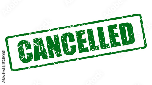 Cancelled stamp with grunge texture