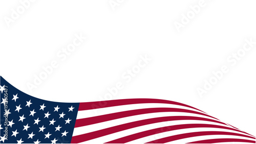 American Flag Template Background