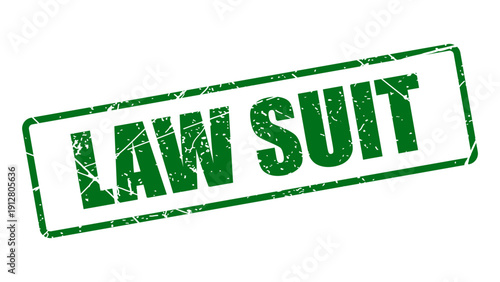 Law suit stamp with grunge texture