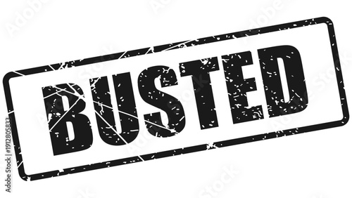 Busted stamp with grunge texture