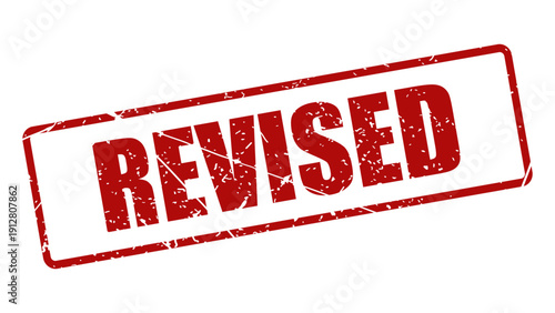 Revised stamp with grunge texture