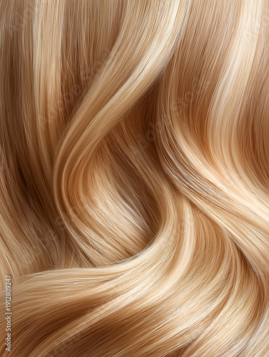 Blonde wavy hair texture close up background