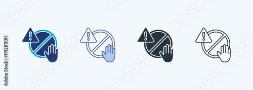 Prohibition Multiple Style Icon Collection