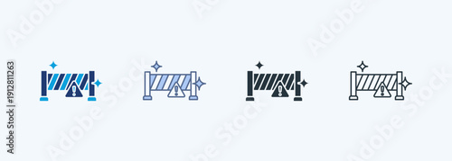 Barrier Multiple Style Icon Collection