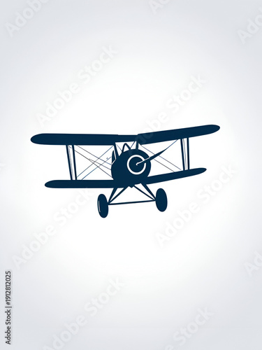 Vector Design Monoplane Icon Style