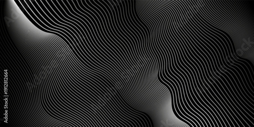 Black oblique straight line background. Masculine dark linear abstract wallpaper. Elegant luxury striped gradient texture.