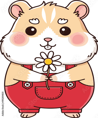 Set of flying parakeet budgie birds in green blue and white colors with a black silhouette and hibiscus flower for tropical nature design