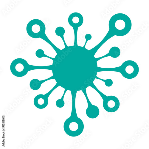 Bacteria icon vector. Virus illustration sign. microbe symbol.