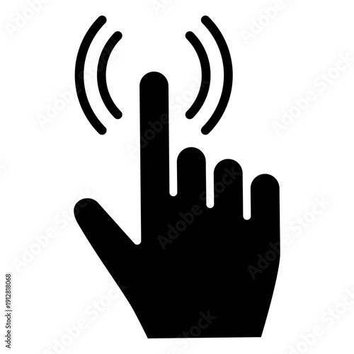 Hand clicking vector icons. Click finger pointer illustration sign. Click symbol. Hand web logo.