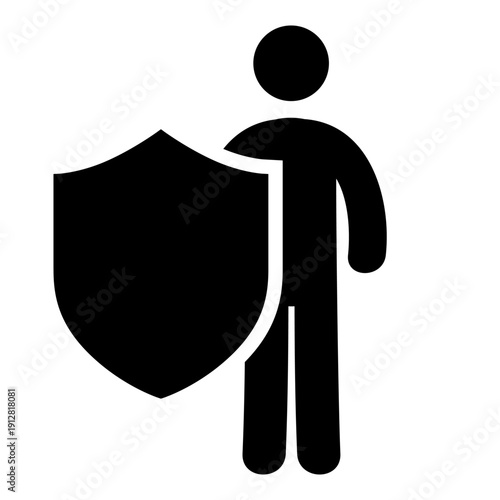 Risk management icon vector. Insurance Illustration sign. Safe transactions symbol or logo.