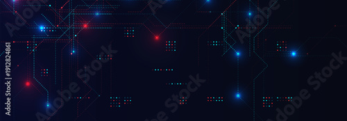 AI Digital Communication Cybersecurity Line Background. Artificial Intelligence Neural Firing Network Concept for Digital Science and Technology Forum Conference Presentation Design. Vector Backdrop